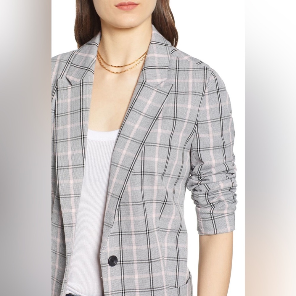 Treasure & Bond Oversize Plaid Blazer